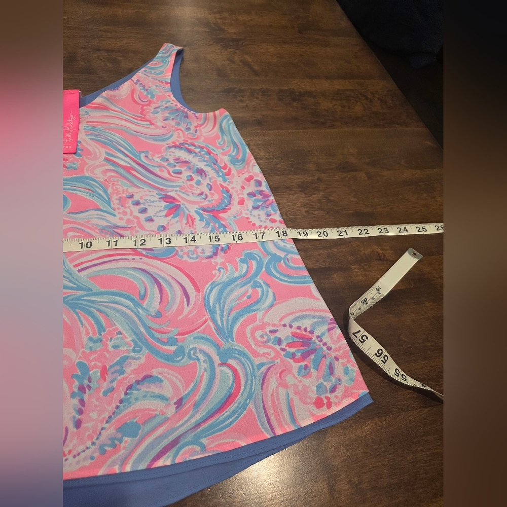 Lilly Pulitzer Florin Reverisble Pink Blue Sleeveless Blouse XXS - Picture 6 of 10